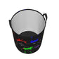 Gbuzozie 62L Round Laundry Hamper Game Joystick Storage Basket Waterproof Coating Organizer Bin For Nursery Clothes Toys