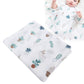 Baby Washcloths, Soft Infant Shower Towel Not Deformation Baby Towel Ultra Absorbent for Bath(Green Leaf Potted Plants, 130 * 11
