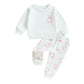 Toddler Baby Girl Boy Halloween Clothes Pumpkin Shirt Ghost Sweatshirt Pants Fall Outfit Baby Halloween Costumes (White Ghost, 3