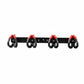 CLOVRIX No Drilling Delivery Hook Mount AntiSlip Electric Bike Rack Stable Storage System, 4Hook HeavyDuty | Hooks Stroller A