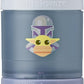 Whiskware Star Wars Stackable Snack Containers For Kids And Toddlers, 3 Stackable Snack Cups For School Or Travel, Mando, Grogu,