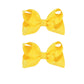2 PCS 4.5inchs Hair Bows for Girls Grosgrain Ribbon Hair Bow Alligator Clips Hair Accessories for Baby Girls Toddlers(Yellow)