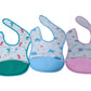 Babygo Silicone Baby Pocket Bib | Waterproof SpillResistant Feeding Bib For Infants & Toddlers | Adjustable, Soft & Gentle On S