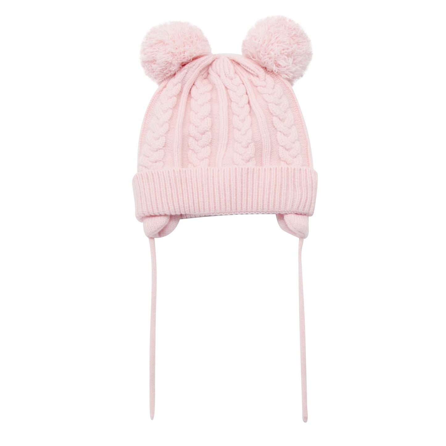 Duoyeree Baby Beanie With Pom-Pom Ears Newborn Earflap Hat For Toddler Boys Girls