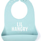 Bella Tunno Wonder Bib - Adjustable Silicone Baby Bibs for Girls & Boys, Durable and Waterproof BPA Free Silicone, Lil Hangry,On