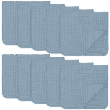 Comfy Cubs Muslin Burp Cloths Large 100% Cotton Hand Washcloths For Babies, Baby Essentials 6 Layers Extra Absorbent And Soft Ba