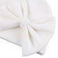 Newborn Baby Girl Hat Cotton Baby Bow Beanie Preemie Hats Spring Infant Hats For Girls 0-12 Months (White+Pink, 6-12 Months)