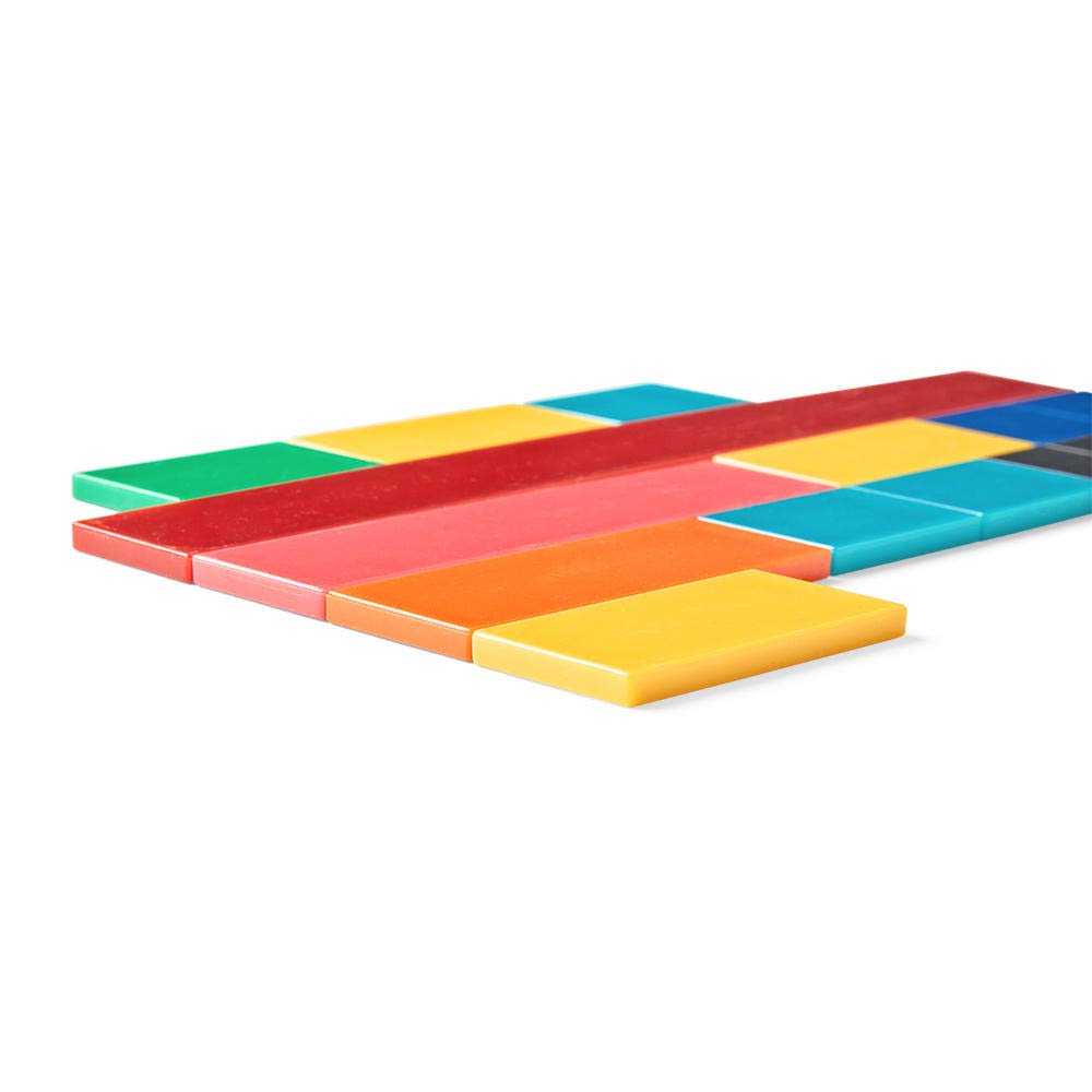 hand2mind Plastic Rainbow Blank Fraction Tiles, Montessori Math Materials, Fraction Manipulatives, Unit Fraction, Fraction Bars