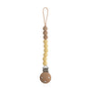 mushie 100% Silicone Baby Pacifier Clip BPA Free | Eva (Muted Yellow)
