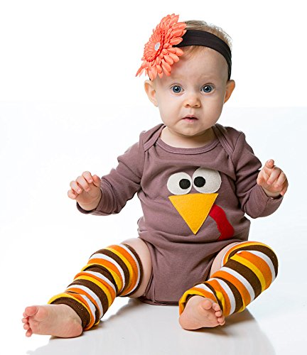 Judanzy Christmas And Halloween Baby And Toddler Leg Warmers For Girls And Boys (Newborn, Thanksgiving Stripe)