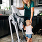 Safety 1st High Chairs for Babies and Toddlers, 3-In-1 Grow and Go with Tray and Adjustable Seat, Monolith
