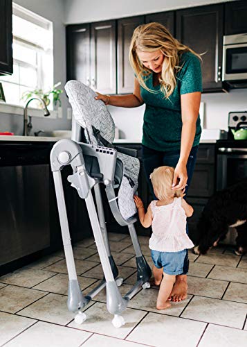 Safety 1st High Chairs for Babies and Toddlers, 3-In-1 Grow and Go with Tray and Adjustable Seat, Monolith