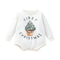 Fybitbo My First Christmas Baby Girl Boy Outfit Sweatshirt Romper Sweater Onesie Long Sleeve Bodysuit Fall Clothes (First Christ