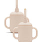 Lalo Little Cup 2-Pack, Non-Toxic Silicone Straw Cup With Handles - Baby And Toddler Sippy Cup - Mini Cup And Straw Training Sys