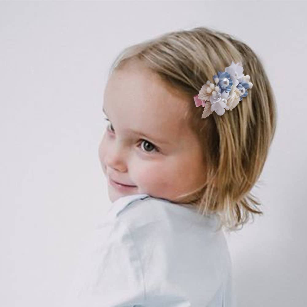 Flower Hair Clip Bfnaagirl Baby Girl Hair Bows Exquisite Hair Accessories Alligator Clips For Infants Toddlers Teen Kids Gift 6P