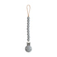 mushie 100% Silicone Baby Pacifier Clip BPA Free | Hera (Stone)