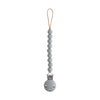 mushie 100% Silicone Baby Pacifier Clip BPA Free | Hera (Stone)