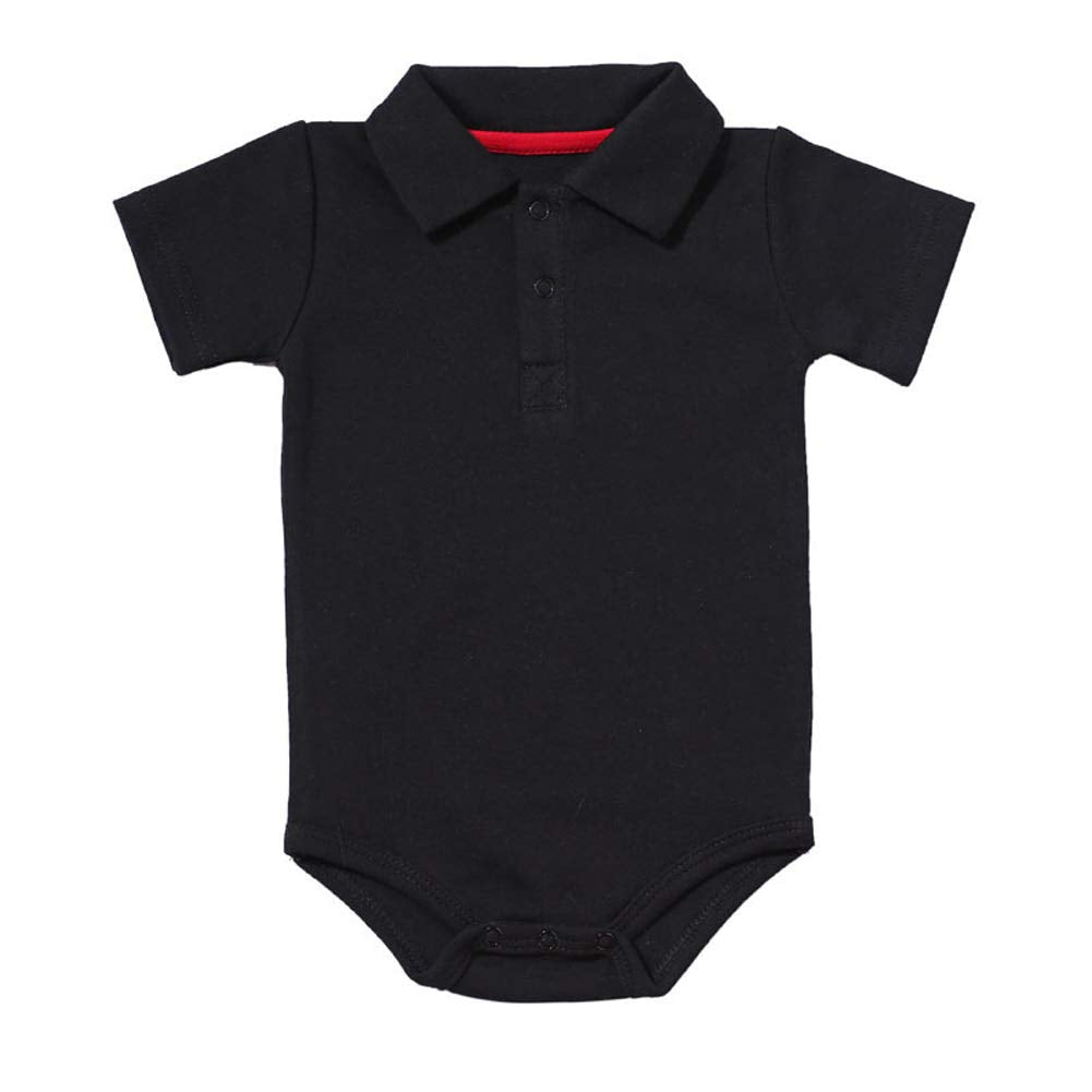 Teach Leanbh Baby Boys Pure Color Cotton Short Long Sleeve Polo Bodysu – Cutebab WBBAPB07Q8RJPZ2
