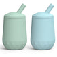 Seposeve 2 Pack Silicone Straw Cups, Leak-Proof Baby Sippy Cup For 6 Months +, Spill Proof Toddler Cup With Straw 12-24 Months,
