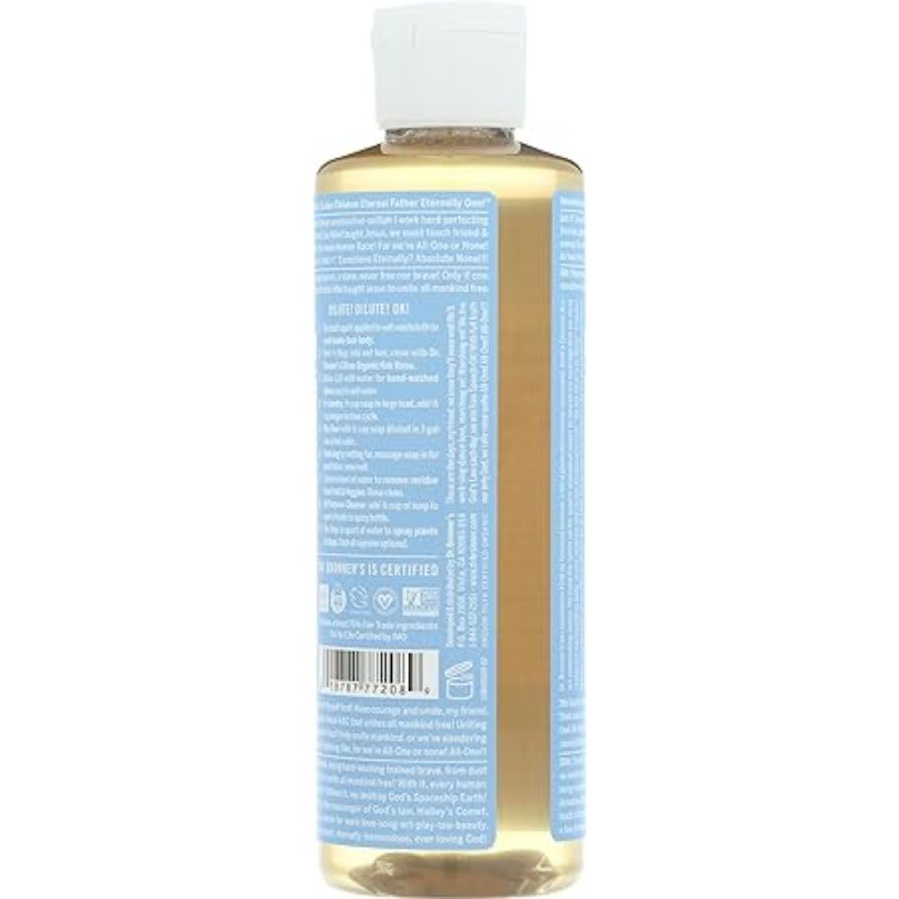 Dr. Bronner'S, Baby Soap Liquid Castile, 8 Fl Oz