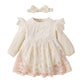 Hopscotch Baby Girls Cotton Bodysuit In Cream Color For Ages (912 Months)