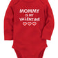 Tstars Valentines Baby Boy Girl Outfit First Valentine'S Day Clothes Mommy Is My Valentine Long Sleeve Infant Bodysuit 12M Red