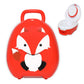 My Carry Potty - Fox Travel Potty, Award-Winning Portable Toddler Toilet Seat for Kids to Take Everywhere