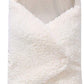 Solid Crib Hooded Baby Blanket for AC Room (Fur, White)