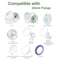 Maymom 13Mm Flange Insert Compatible With Elvie Single/Double Electric, Elvie Stride Cup (24Mm), Compatible With Medela Personal