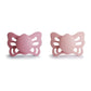 Frigg Butterfly Anatomical Silkysoft Silicone Baby Pacifier | Made In Denmark | Bpa-Free (Cedar/Baby Pink, 0-6 Months)