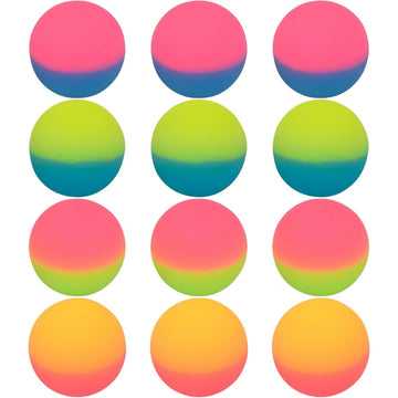 Rhode Island Novelty 60MM ICY Hi Bounce Balls, One Dozen