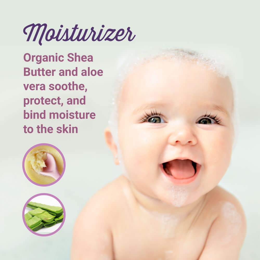 All Natural Bubble Bath And Wash - Mild Gentle Soap Liquid W Lavender, Chamomile, Shea Butter | Lightly Scented For Baby, Toddle