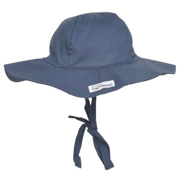 Flap Happy Little Girls' Upf/Uv50+ Floppy Hat, Navy, Large