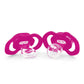 BabyFanatic Girls Pink Pacifier 2-Pack - NFL Chicago Bears - Officially Licensed League Gear
