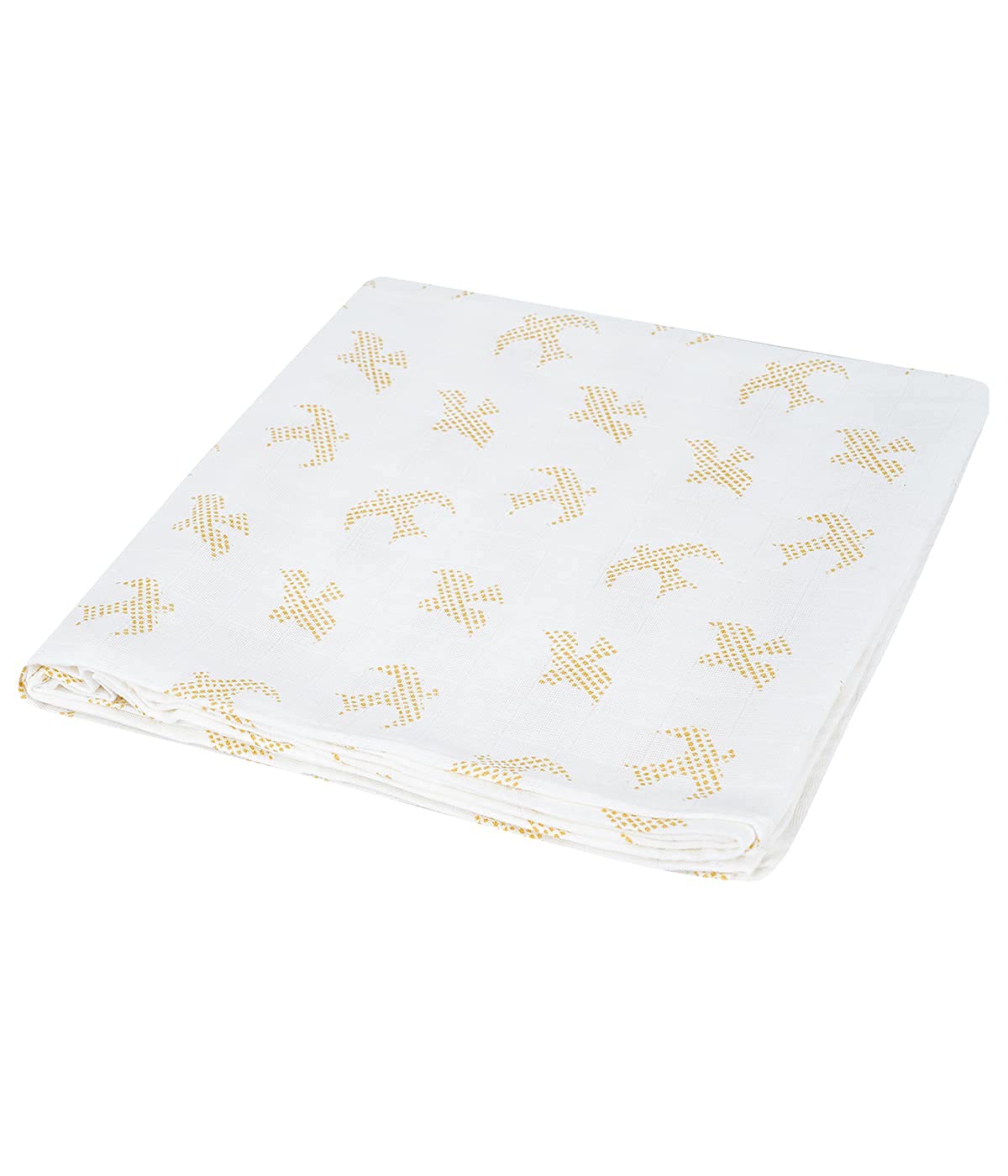 Wrappery  Organic Muslin Baby Bath Towel,2 Layer Muslin Bath Towel,Swaddle  Large (Bird 120 Cm * 120 Cm)