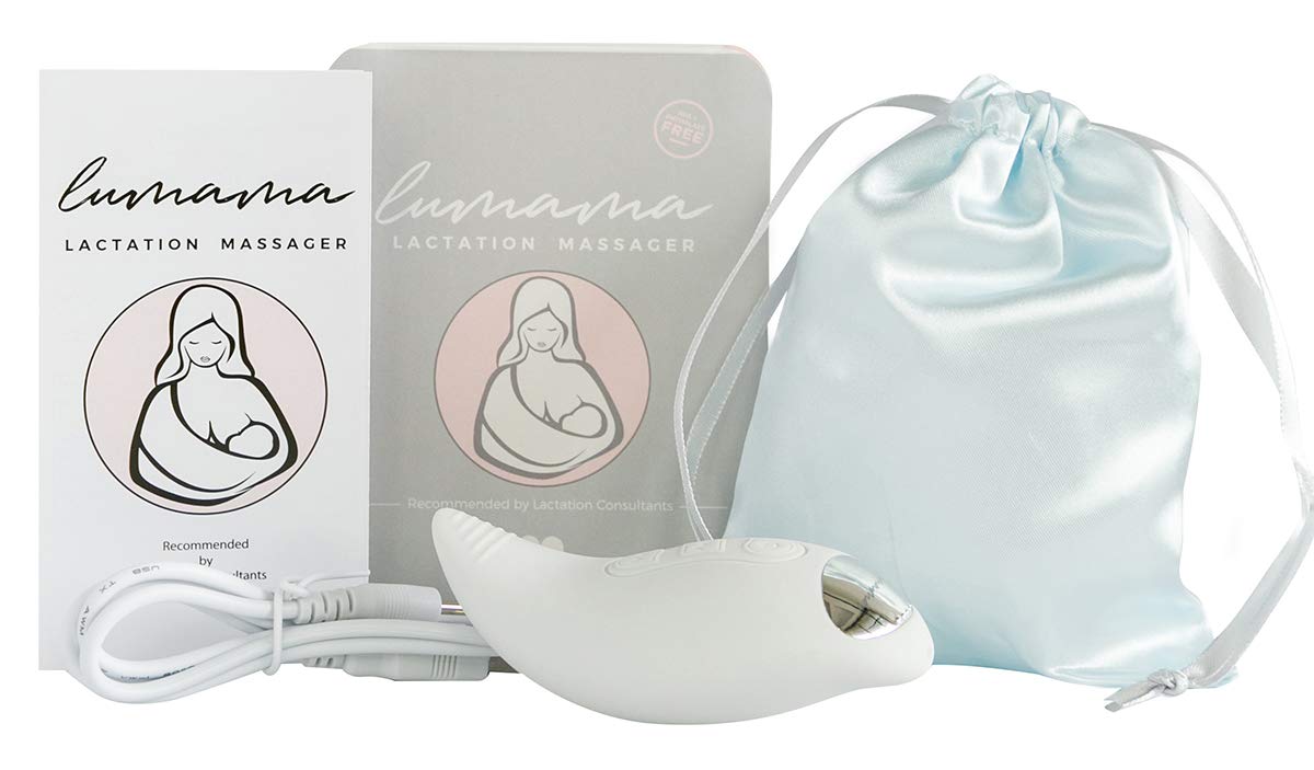 Lumama Lactation Massager - Breastfeeding Support Aid For Clogged Ducts, Breastmilk Supply Increase, Milk Flow, Engorgement Reli