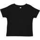 Rabbit Skins Infant 100% Cotton Jersey Short Sleeve Tee, Black, 18 Months