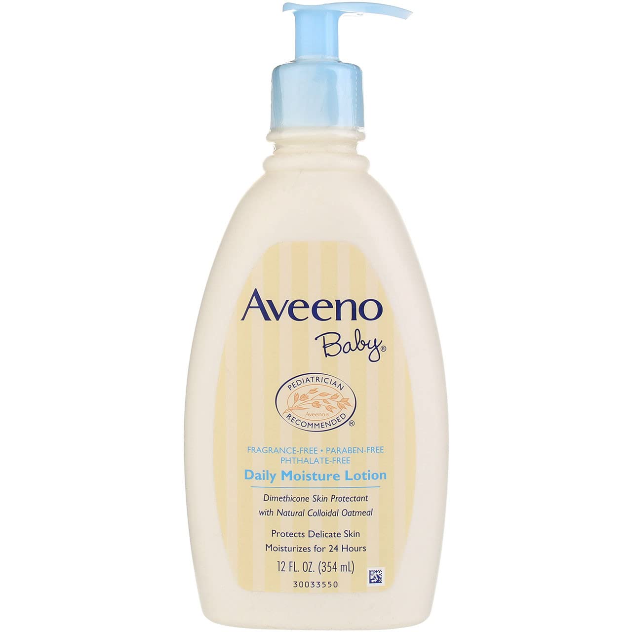 Aveeno Baby Daily Moisture Lotion Fragrance Free 12 fl oz product package