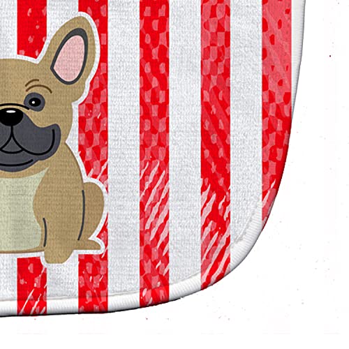 Carolines Treasures Patriotic USA Baby Bib, French Bulldog Cream, Large