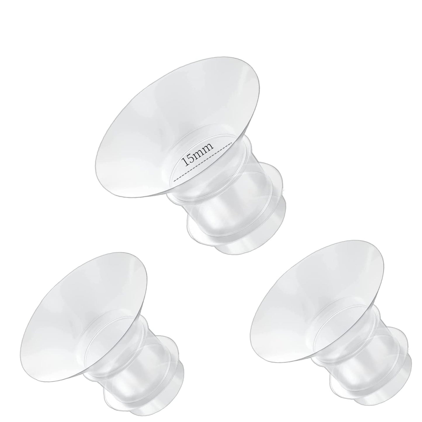 Silicone Flange Insert 15Mm 3Pcs Wearable Breast Pump Accessories,Compatible With S9/S10/S12/S4Dw,Electric Breast Pump Parts Rep