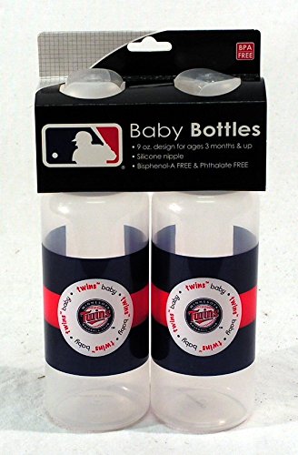 Baby Fanatic Minnesota Twins Baby Bottles (2 Pack)