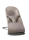 BabyBjrn Bouncer Balance Soft, Sand Gray, Woven/Jersey, Tri-Fabric | 2-in-1 Adjustable Baby Bouncer Seat and Toddler Chair, Newb