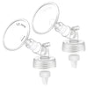 2X 12 Mm Maymom Two-Piece Wide Neck Pump Parts Compatible With Spectra S1,Spectra S2 Pumps And 2 Valves; Incl Wide Mouth Flanges