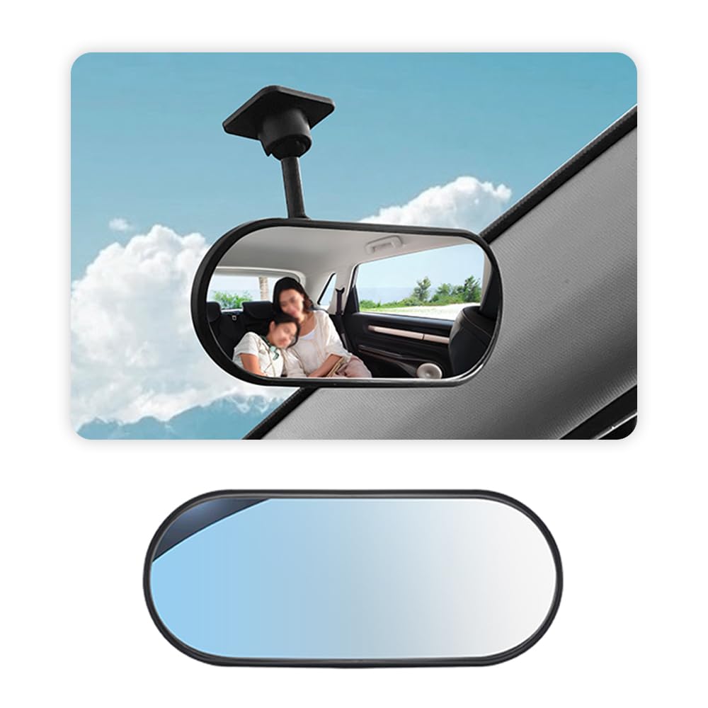 HD Car Mirror for Baby,360 Adjustable Rear View Mirrors Provides a Wide Field of Vision & Observation of the Rear Seat,Stick-on 