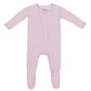 Lush Lavender Footie For Baby - 95% Viscose From Bamboo, 5% Spandex - Soft Newborn Sleepwear, Baby Pajamas, Unisex Baby Clothes,