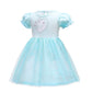 Dressy Daisy Ice Princess Tulle Dress For Toddler Girls Halloween Fancy Party Costume Summer Outfits Size 4T Blue, Style 23