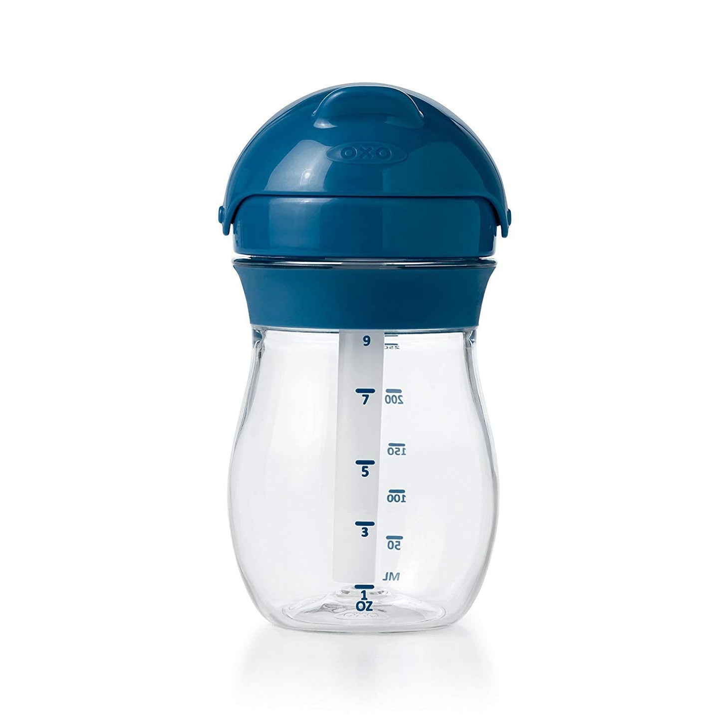 Oxo Tot Transitions Straw Cup, Navy, 9 Ounce (2 Pack)