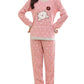 Vopmocld Big Girls Long Sleeve Sleepwears Cute Sleepy Cat Polka Dots Pajamas Loungewears, Pink, L(14)=US 1113 Years