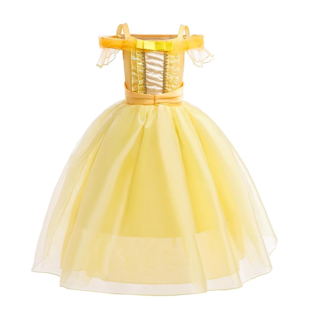 Dressy Daisy Girls' Princess Costumes Fancy Dress Up Halloween Birthday Party Outfit Size 8-10 Yellow