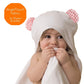 Channing & Yates - Premium Baby Robe - Toddler Robe - Organic Hooded Bathrobe Towel - Thick & Soft (Pink And White)